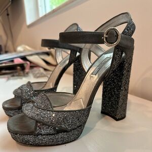 SALE!!! Prada sparkling glitter heels